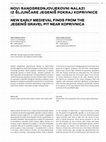 Research paper thumbnail of Novi ranosrednjovjekovni nalazi iz šljunčare Jegeniš pokraj Koprivnice / New early medieval finds from the Jegeniš gravel pit near Koprivnica