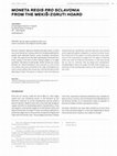 Research paper thumbnail of Moneta regis pro Sclavonia from the Mekiš-Zgruti hoard