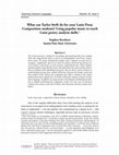 Research paper thumbnail of What can Taylor Swift do for your Latin Prose Composition students? Using popular music to teach Latin poetry analysis skills. 1