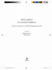 Research paper thumbnail of Verso «il cinema di domani». La critica cinematografica nelle riviste d'arte del secondo dopoguerra (1945-1955)