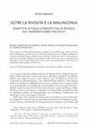 Research paper thumbnail of Oltre la rivolta e la malinconia. Dibattito attuale e prospettive di ricerca sul ‘Romanticismo politico’