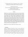 Research paper thumbnail of ACADEMIC HONESTY POLICY IN HIGHER EDUCATION: AN ETHICAL DILEMMA OF PLAGIARISM AMONG UNIVERSITY STUDENTS