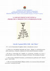 Research paper thumbnail of La Rivoluzione Scientifica: Problemi e prospettive storiografiche