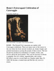 Research paper thumbnail of Rome's Extravagant Celebration of Caravaggio, How Can We Know Another Man's Death.