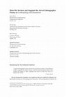 Research paper thumbnail of How We Review and Support the Art of Ethnographic Poetry in Anthropology and Humanism