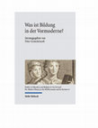 Research paper thumbnail of 'Culture's Visual Culture: The Iconography of Education and of Intellectual, Musical and Literary Pursuits in Roman Art' in Was ist Bildung in der Vormoderne? Ed. by Peter Gemeinhardt, pp. 109-165.