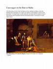 Research paper thumbnail of Caravaggio on the Run in Malta