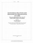 Research paper thumbnail of ÉLITE BURIAL PRACTICES AND PROCESSES OF URBANIZATION AT GABII: the non-adult tombs from Area D of the Gabii Project excavations