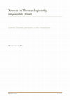 Research paper thumbnail of XRESTOS in Thomas logion 65 - impossible