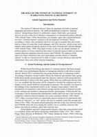 Research paper thumbnail of The Role Of The Notion Of "National Interest" In Warranting Political Decisions