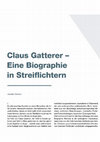 Research paper thumbnail of Claus Gatterer - Eine Biographie in Streiflichtern, in: Kulturelemente #151/2020, S. 1-3.