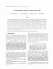 Research paper thumbnail of An Experimental Guide to Vehicles in the Park (Pre-Print)