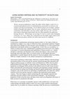 Research paper thumbnail of living sacred heritage and 'authenticity'in south asia
