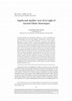 Research paper thumbnail of Aquila and Apollos: Acts 18 in Light of Ancient Ethnic Stereotypes (Journal of Biblical Literature)