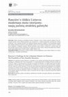 Research paper thumbnail of Rancière’s Challenge for the Lithuanian Modern Art Histories: The Possibility of New Sensible Structures (lt)