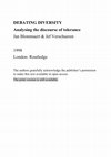 Research paper thumbnail of DEBATING DIVERSITY Analysing the discourse of tolerance
