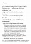 Research paper thumbnail of Beyond the multidisciplinary in fan studies: Learning how to talk among disciplines