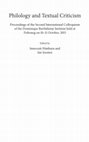 Research paper thumbnail of Considerations on What Philology Cannot Solve While Reconstructing the Text of the Hebrew Bible