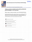 Research paper thumbnail of Using a survey to initiate and sustain productive group dialogue in focus groups