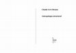 Research paper thumbnail of Claude Lévi-Strauss - Antropología estructural