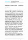 Research paper thumbnail of Thinking Sex in Times of Corona: A Conversation