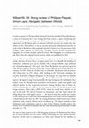 Research paper thumbnail of Wilbert W. W. Wong Review of Phippe Paquet, Simon Leys, Navigator between Worlds