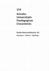 Research paper thumbnail of Annales Universitatis Paedagogicae Cracoviensis. Studia Historicolitteraria 2012