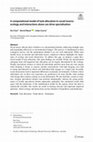 Research paper thumbnail of A computational model of task allocation in social insects: ecology and interactions alone can drive specialisation