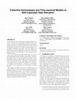 Research paper thumbnail of Collective Homeostasis and Time-resolved Models of Self-organised Task Allocation