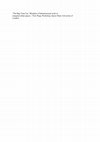 Research paper thumbnail of (2018) ‘The Big Clean Up’: Rhythms of Infrastructural work in marginal urban spaces – Post-Wage Workshop, Queen Mary University of London