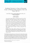 Research paper thumbnail of Temple, L., Grasso, M.T., Buraczynska, B., Karampampas, S., and P. English (2016) "Neoliberal Narrative in Times of Economic Crisis: A Political Claims Analysis of the UK Press, 2007-2014" Politics & Policy 44(3): 553–576
