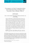 Research paper thumbnail of English, P., Grasso, M.T., Buraczynska, B., Karampampas, S. and L. Temple (2016) "Convergence on Crisis? Comparing Labour and Conservative Party Framing of the Economic Crisis in Britain, 2008-2014" Politics & Policy 44(3): 577–603