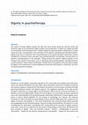 Research paper thumbnail of Dignity in psychotherapy