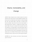 Research paper thumbnail of Shame, Vulnerability, and Change