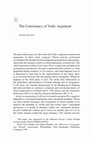 Research paper thumbnail of The Consistency of Vedic Argument