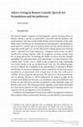 Research paper thumbnail of Advice-Giving in Roman Comedy: Speech-Act Formulation and Im/politeness