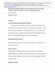 Research paper thumbnail of Bilingual language dominance and contrastive focus marking: Gradient effects of K'ichee' syntax on Spanish prosody