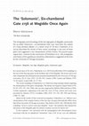 Research paper thumbnail of The 'Solomonic', Six-chambered Gate 2156 at Megiddo Once Again