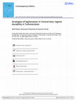 Research paper thumbnail of Abel Polese, Donnacha Ó Beacháin & Slavomír Horák. Strategies of legitimation in Central Asia: regime durability in Turkmenistan, Contemporary Politics, 23:4 (2017), 427-445, DOI: 10.1080/13569775.2017.1331391