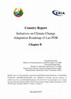 Research paper thumbnail of Country Report to Initiatives on Climate Change Adaptation Roadmap of Lao PDR