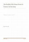 Research paper thumbnail of The Parable of the House Owner in Context: let him sleep