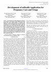 IJERT-Development of mHealth Application for Pregnancy Care and Triage Cover Page