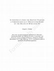 Research paper thumbnail of "Is Josephus's John the Baptist Passage a Chronologically Dislocated Story of the Death of Hyrcanus II?" (2020)