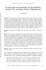 Research paper thumbnail of On Rescuable and Expendable Life: Bioavailability, Surplus Time, and Queer Politics of Reproduction