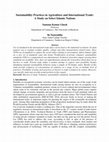 Research paper thumbnail of Sustainability Practices in Agriculture and International Trade: A Study on Select Islamic Nations