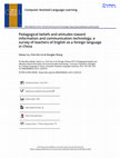 Research paper thumbnail of Pedagogical Beliefs and Attitudes toward Information and Communication Technology: A Survey of Teachers of English as a Foreign Language in China