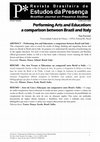 Research paper thumbnail of Performing Arts and Education: a comparison between Brazil and Italy