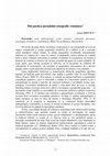 Research paper thumbnail of Din poetica jurnalului etnografic românesc