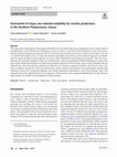 Research paper thumbnail of Assessment of clayey raw material suitability for ceramic production, in the Northern Peloponnese, Greece