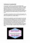 Research paper thumbnail of The Real Issue is Transphobia (2018)